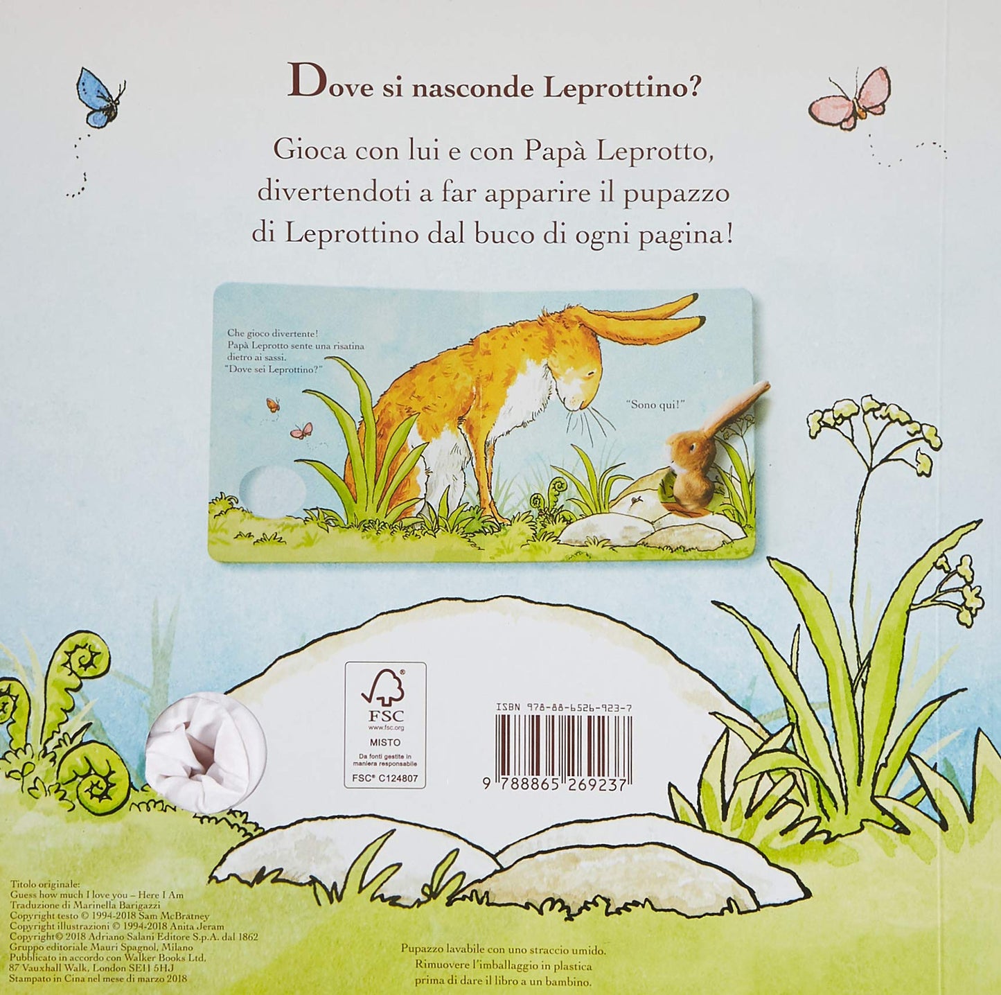 INDOVINA QUANTO BENE TI VOGLIO. SONO QUI! LIBRO PUPAZZO. EDIZ. A COLORI