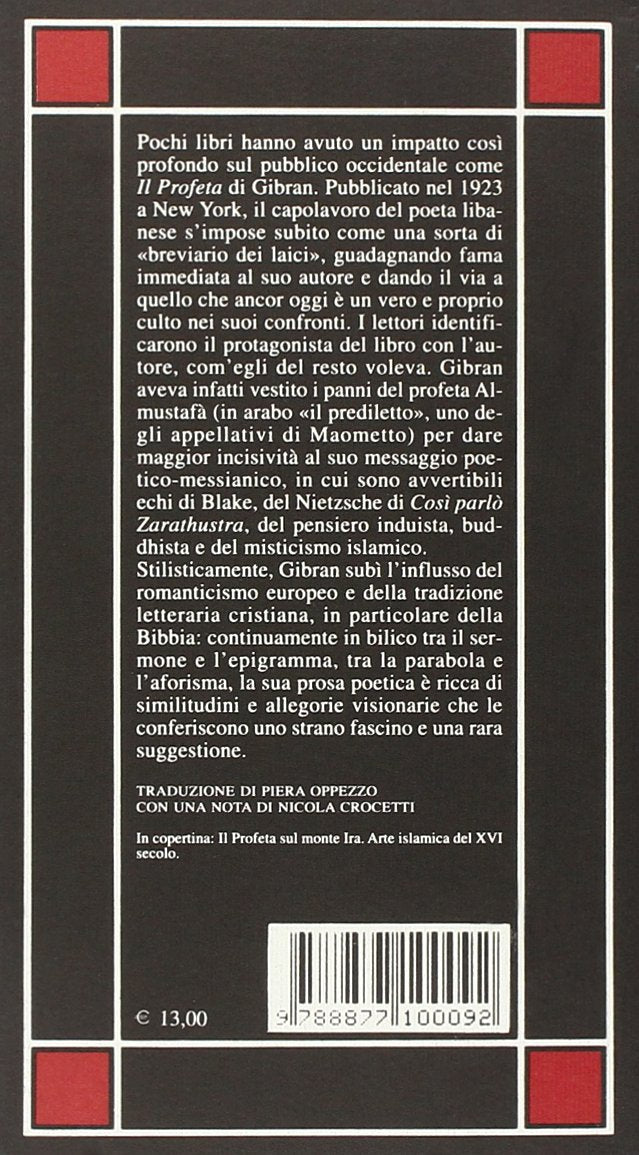 IL PROFETA. TESTO INGLESE A FRONTE