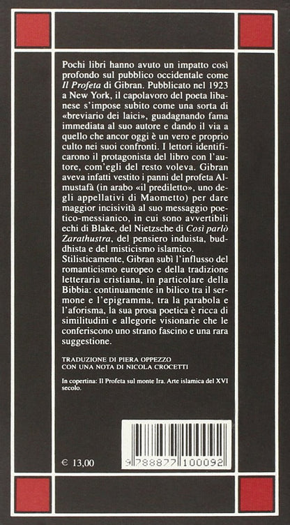 IL PROFETA. TESTO INGLESE A FRONTE