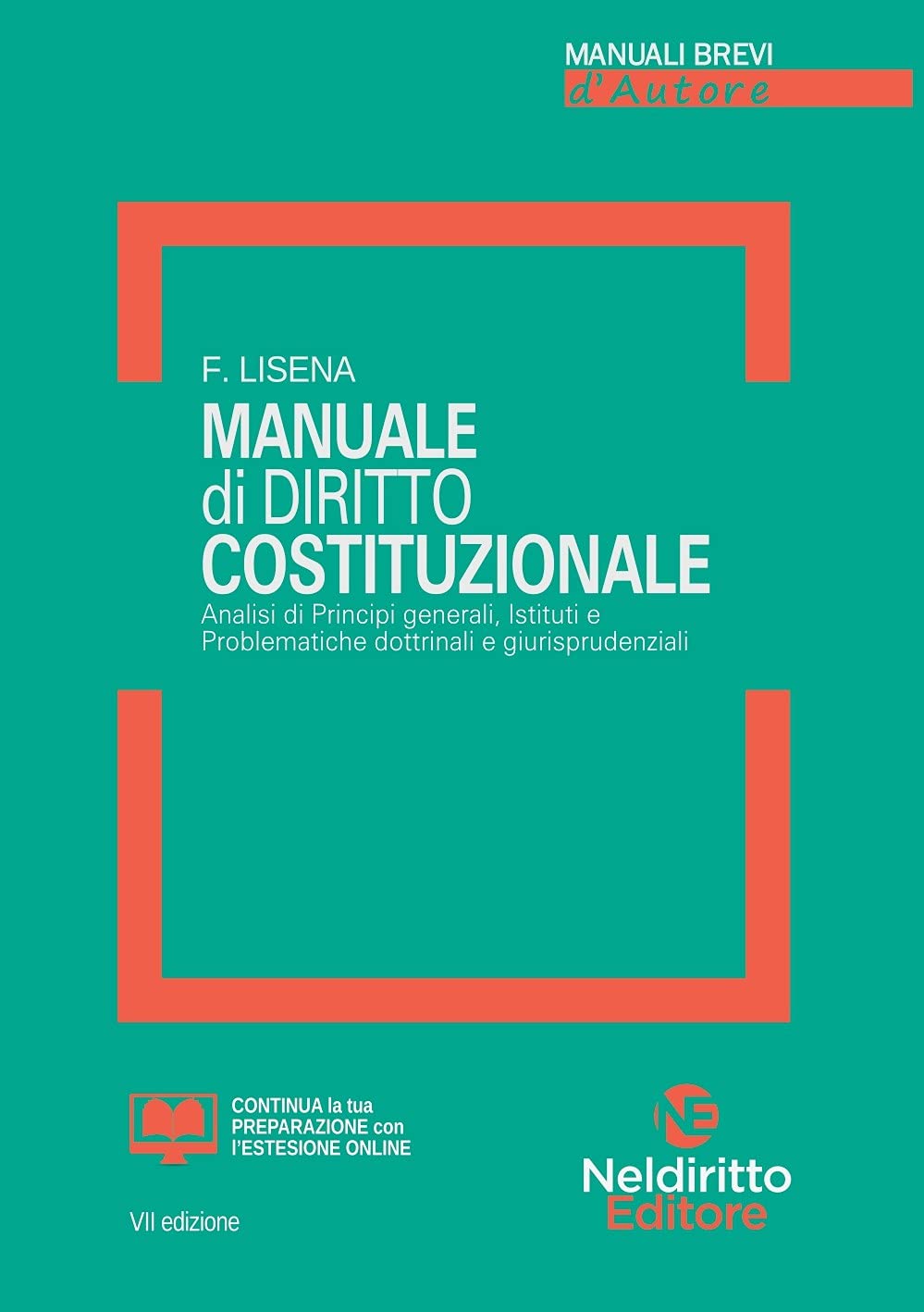 MANUALE DI DIRITTO COSTITUZIONALE. NUOVA EDIZ.