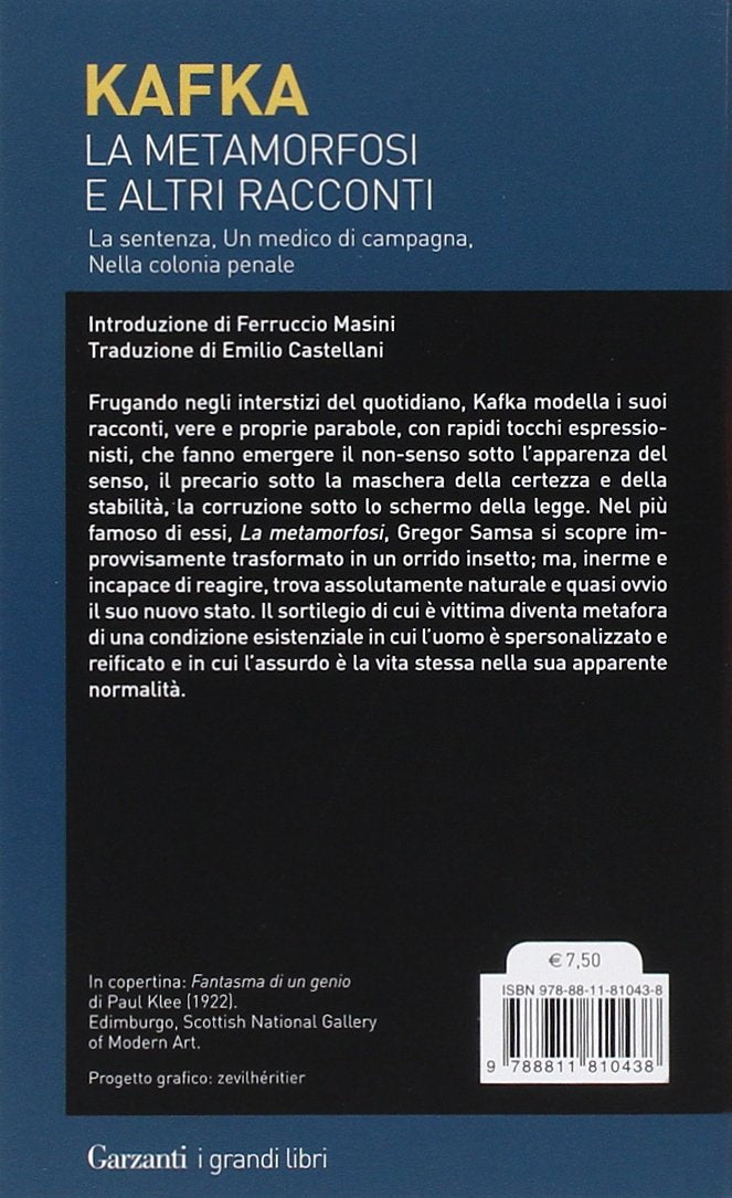 LA METAMORFOSI E ALTRI RACCONTI