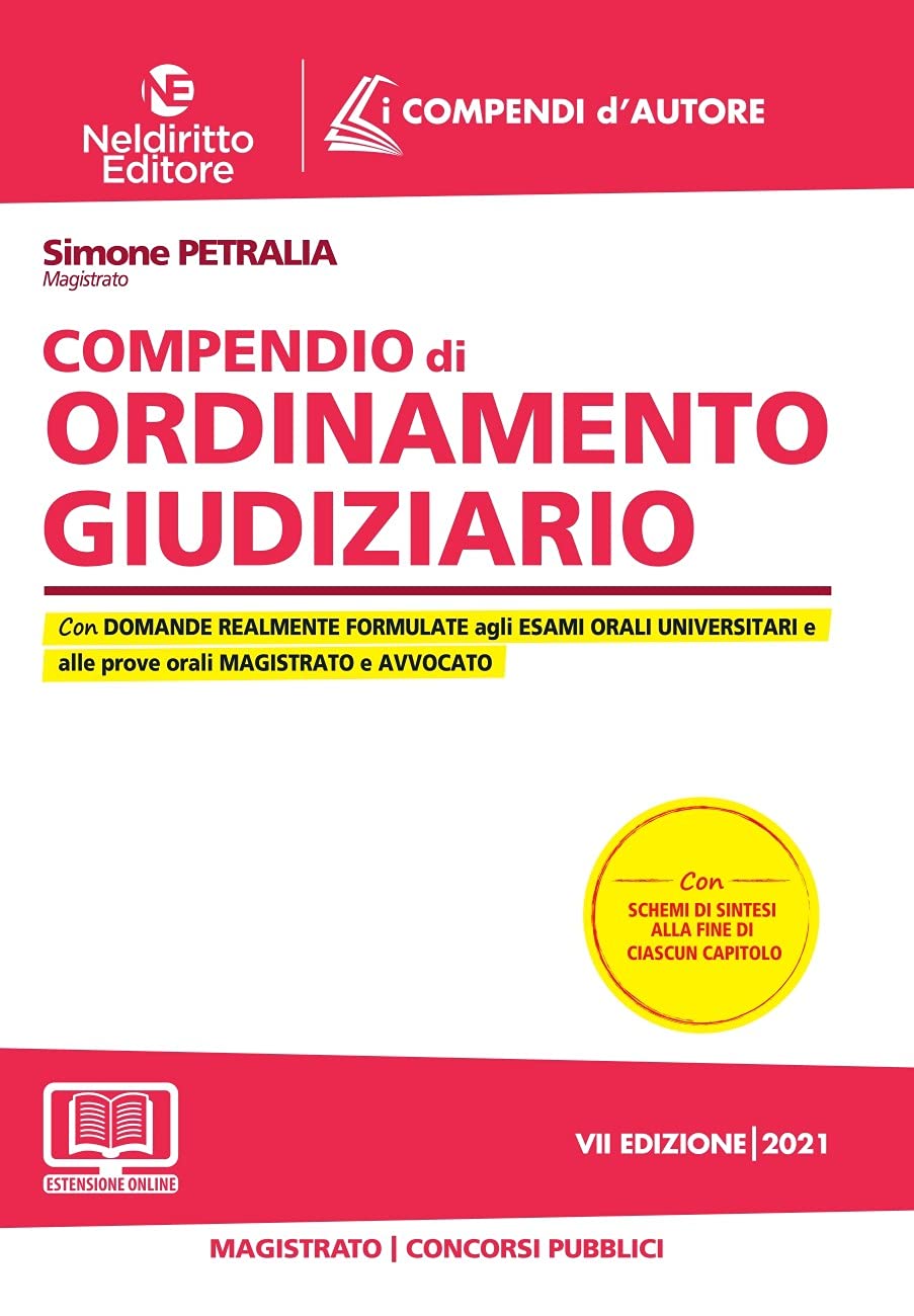 COMPENDIO DI ORDINAMENTO GIUDIZIARIO. NUOVA EDIZ. CON CONTENUTO DIGITALE PER ACCESSO ON LINE