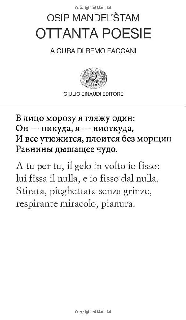 OTTANTA POESIE. TESTO RUSSO A FRONTE