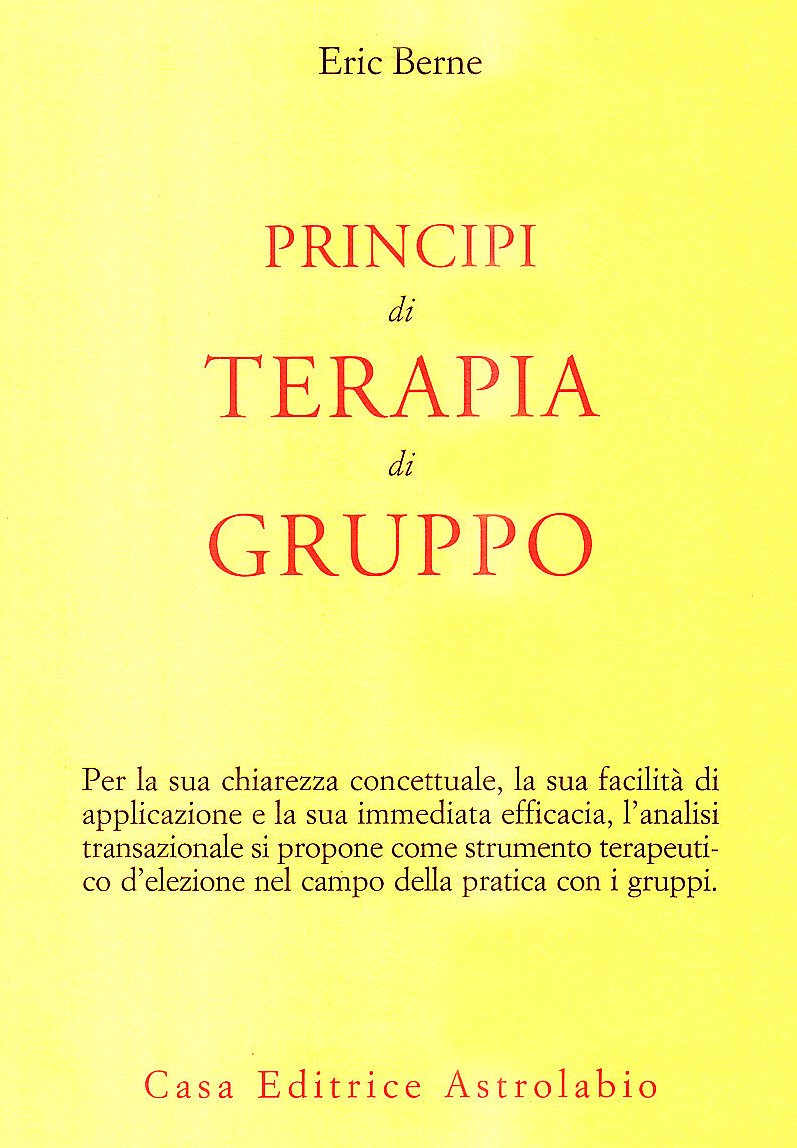 PRINCIPI DI TERAPIA DI GRUPPO