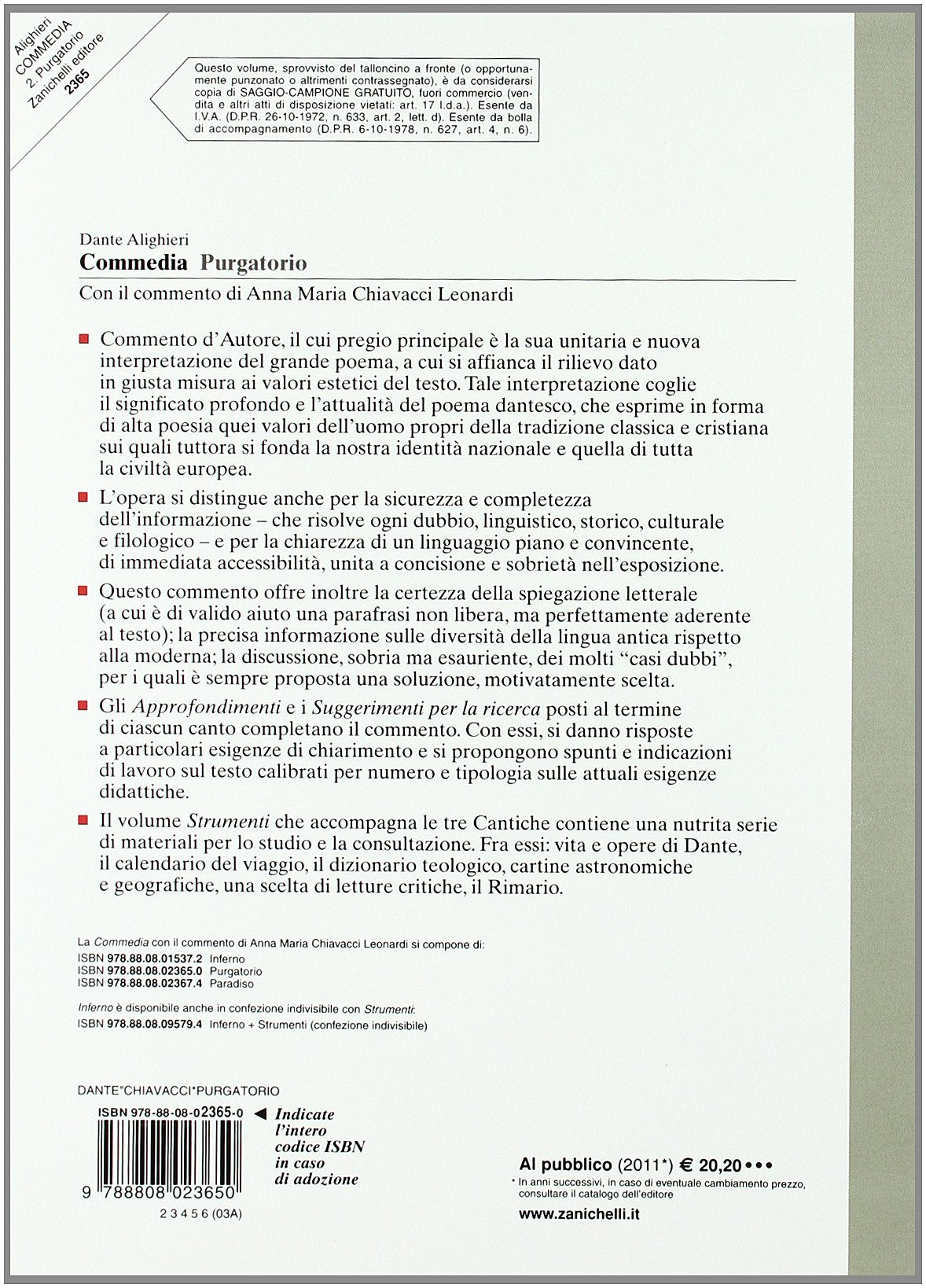 COMMEDIA. PURGATORIO. VOL. 2