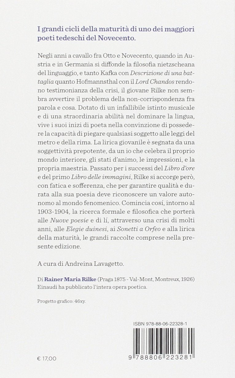 POESIE (1907-1926). TESTO TEDESCO A FRONTE