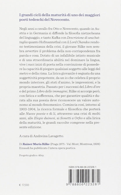 POESIE (1907-1926). TESTO TEDESCO A FRONTE