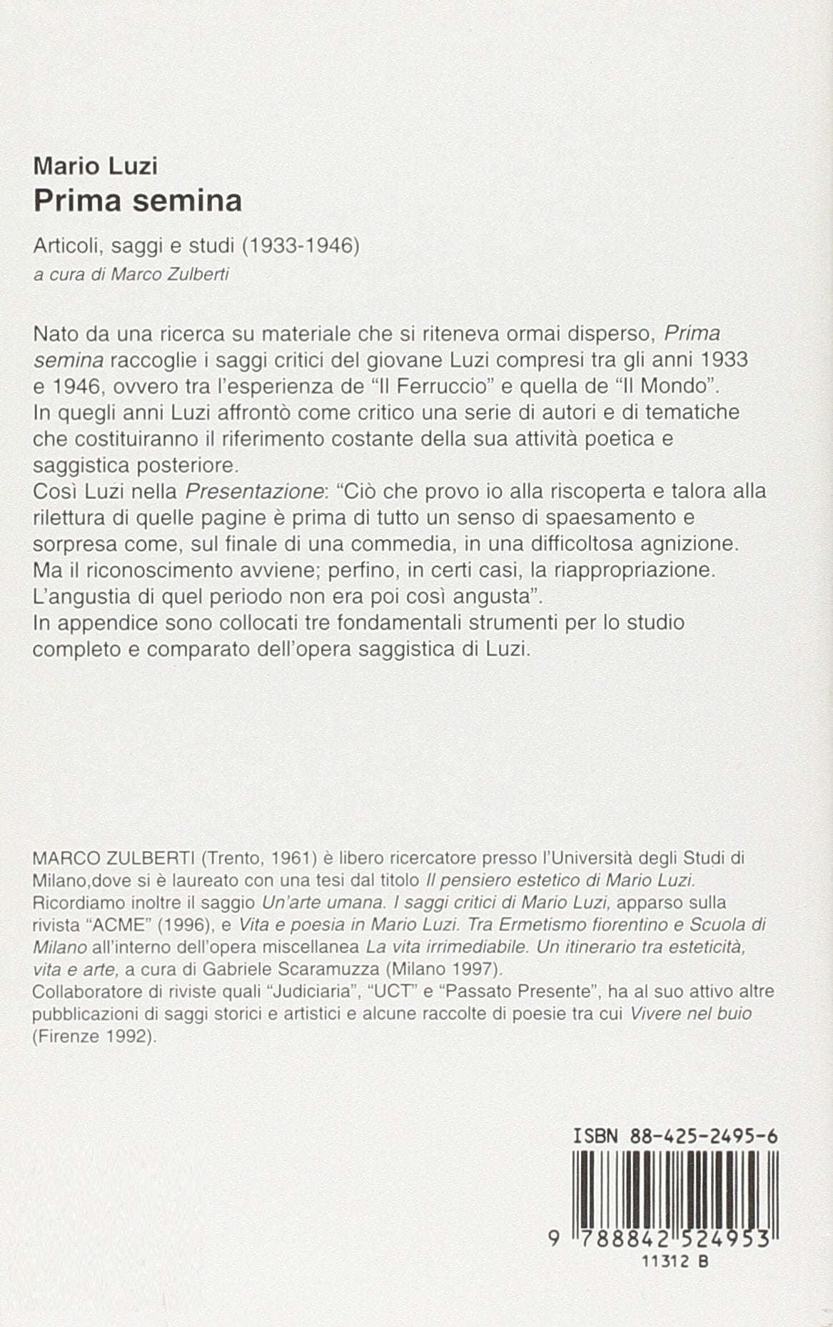 PRIMA SEMINA