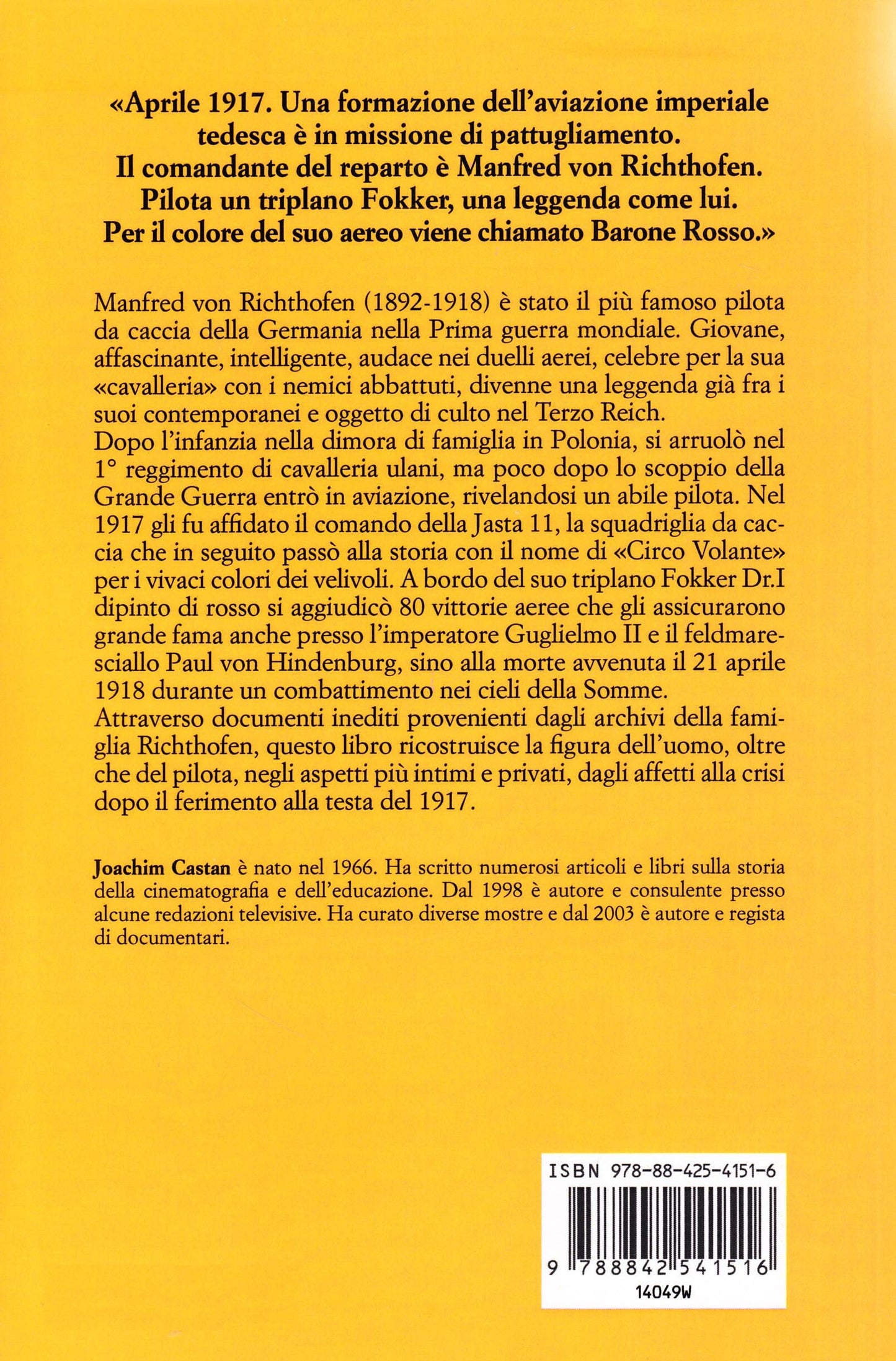 IL BARONE ROSSO. LA STORIA DI MANFRED VON RICHTHOFEN