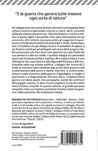 DOLCE È LA GUERRA PER CHI NON NE HA ESPERIENZA. STORIE POLITICHE TRATTE DAGLI «ADAGIA»