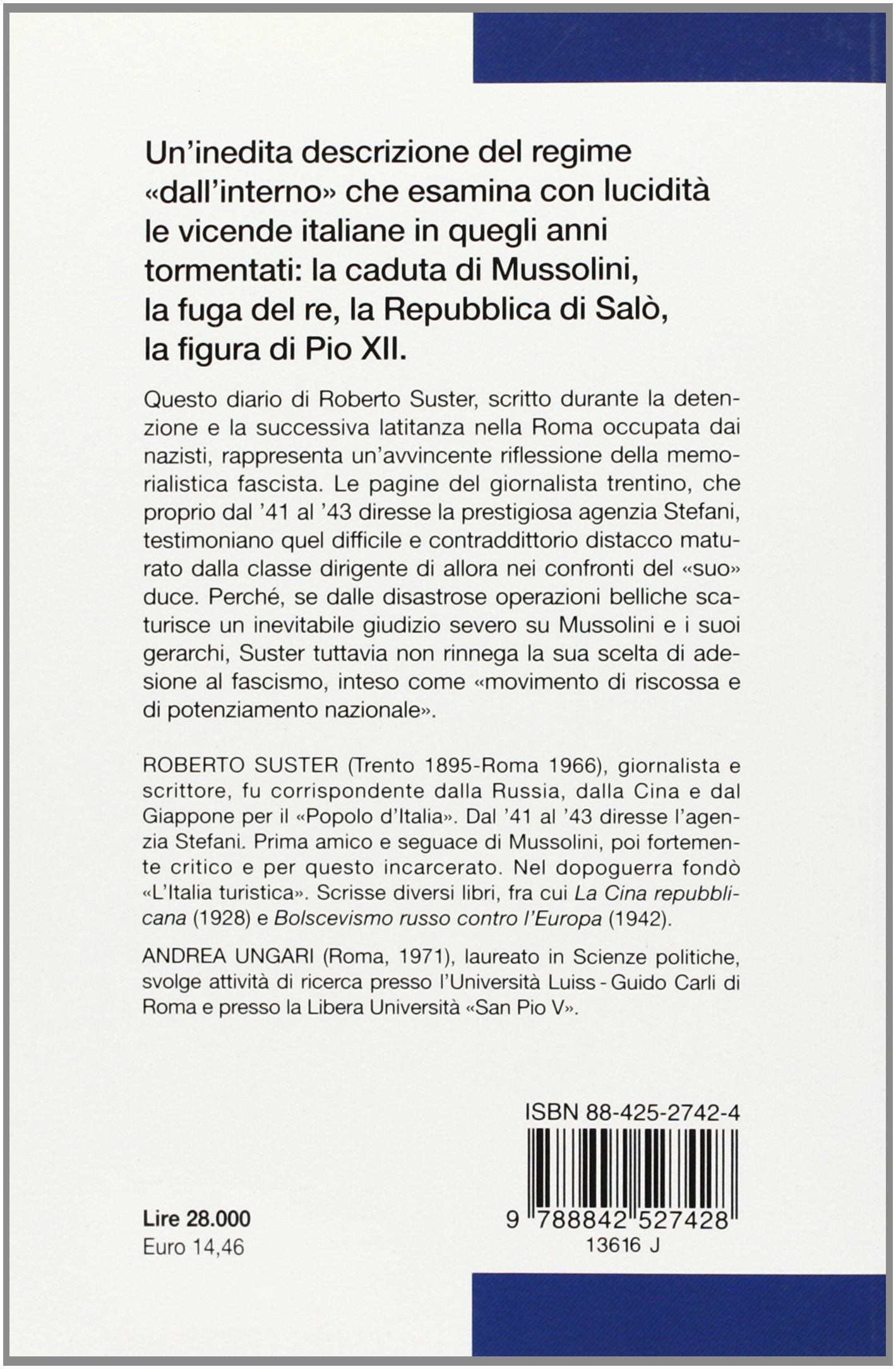 GLI OSTAGGI DI SAN GREGORIO. DIARIO 1943-1944