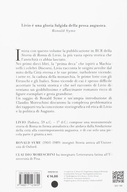 STORIA DI ROMA DALLA SUA FONDAZIONE. TESTO LATINO A FRONTE. VOL. 1: LIBRI 1-2