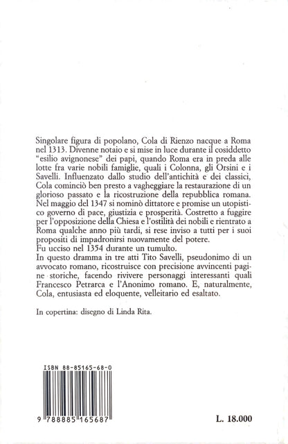 COLA DI RIENZO DRAMMA STORICO