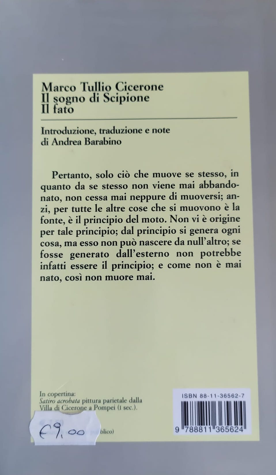 IL SOGNO DI SCIPIONE-IL FATO. TESTO LATINO A FRONTE