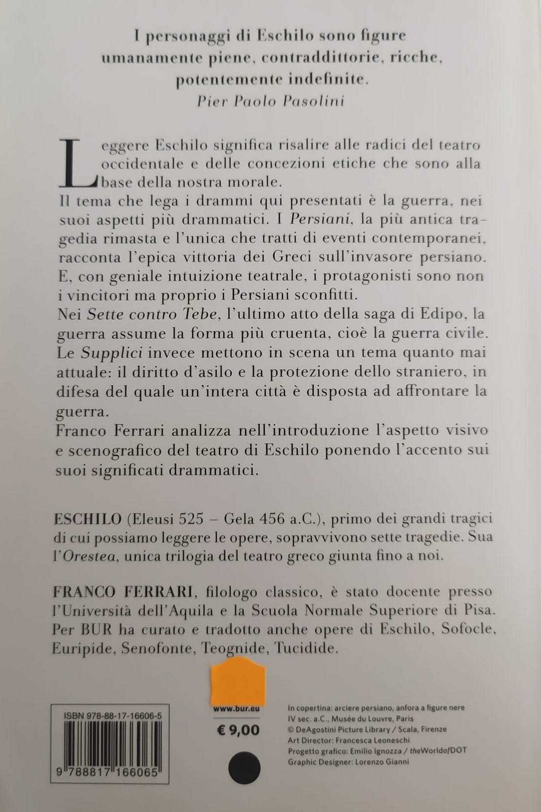 PERSIANI-SETTE CONTRO TEBE-SUPPLICI