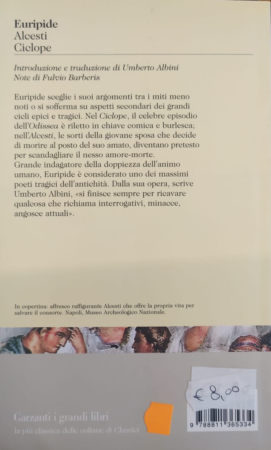 ALCESTI-CICLOPE. TESTO GRECO A FRONTE