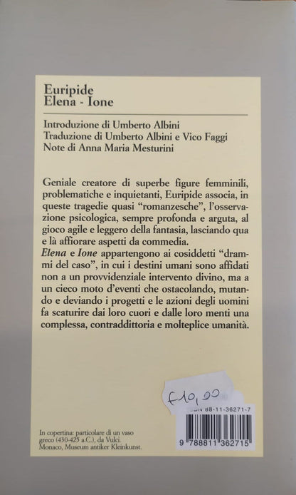 ELENA-IONE. TESTO GRECO A FRONTE