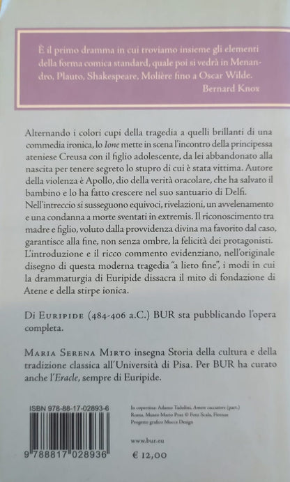 IONE. TESTO GRECO A FRONTE