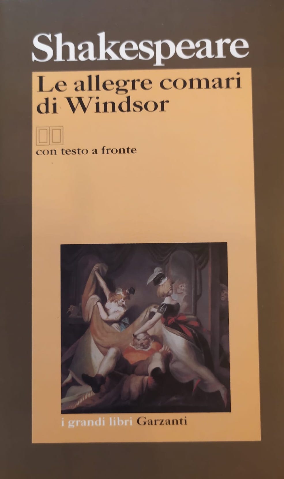 LE ALLEGRE COMARI DI WINDSOR. TESTO ORIGINALE A FRONTE