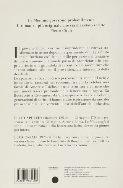 L'ASINO D'ORO O LE METAMORFOSI