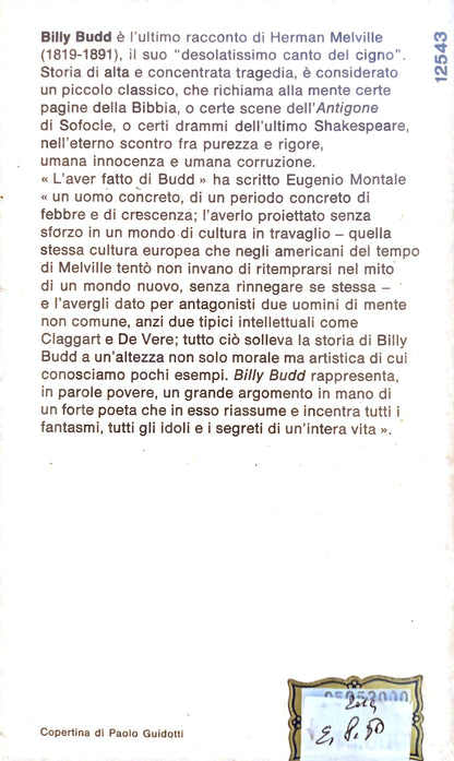BILLY BUDD, GABBIERE DI PARROCCHETTO