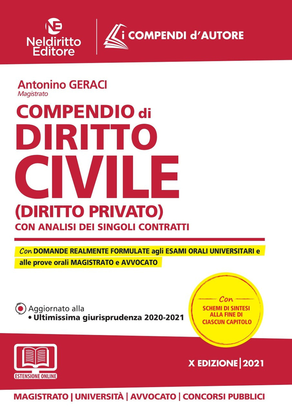 COMPENDIO DI DIRITTO CIVILE (DIRITTO PRIVATO). CON ANALISI DEI SINGOLI CONTRATTI. NUOVA EDIZ.