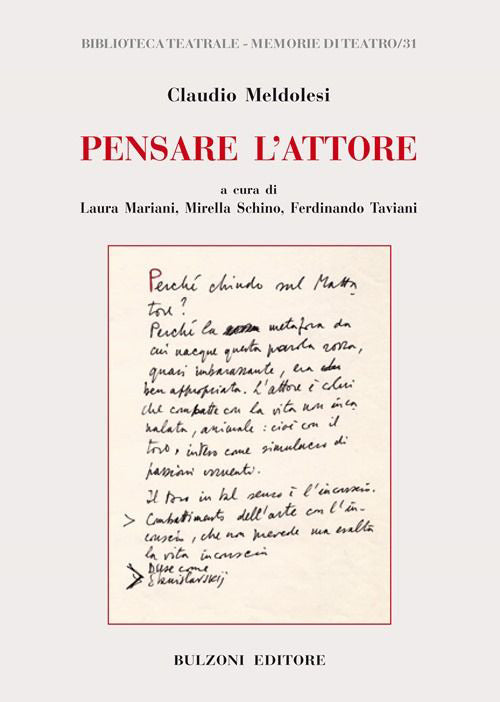 PENSARE L’ATTORE