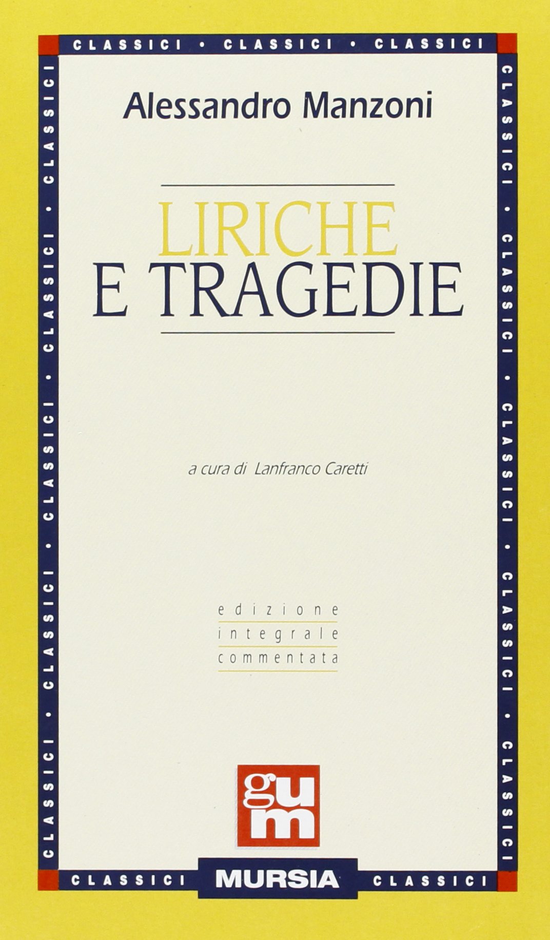 LIRICHE E TRAGEDIE
