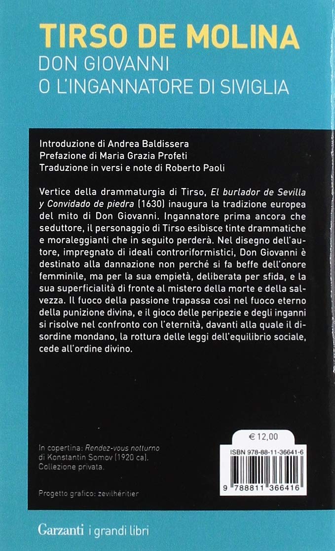L'INGANNATORE DI SIVIGLIA. TESTO SPAGNOLO A FRONTE