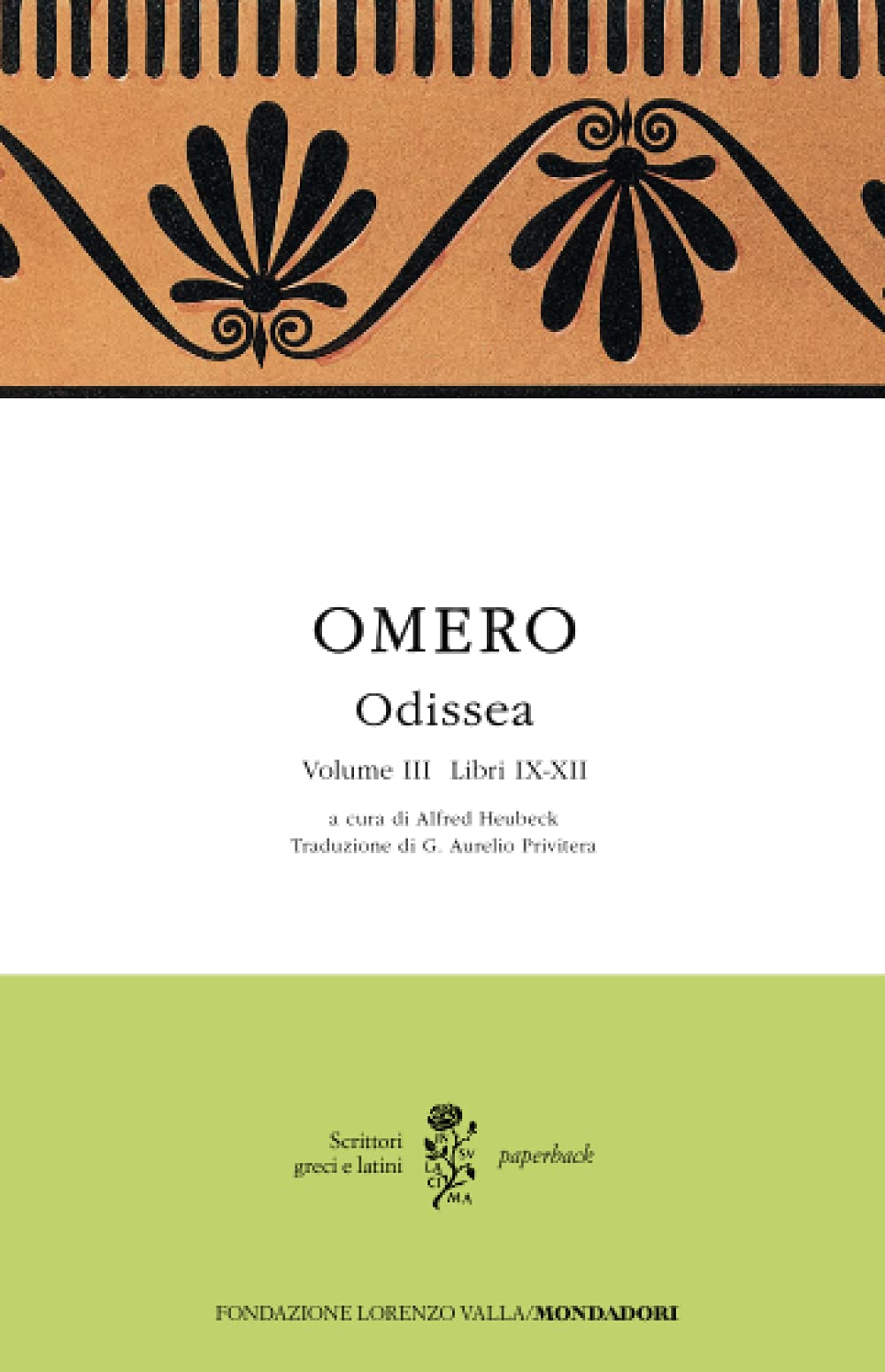 ODISSEA. TESTO GRECO A FRONTE. VOL. 3: LIBRI IX-XII.