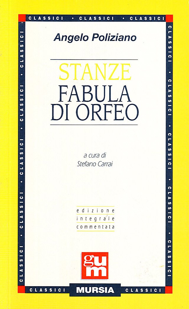 STANZE-FABULA DI ORFEO