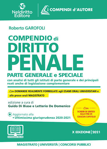 COMPENDIO DI DIRITTO PENALE. NUOVA EDIZ.