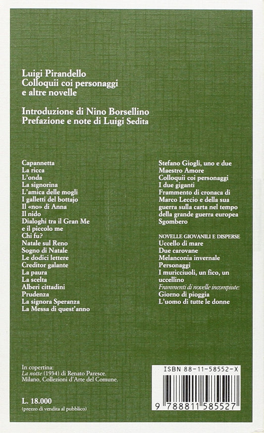 COLLOQUII COI PERSONAGGI E ALTRE NOVELLE