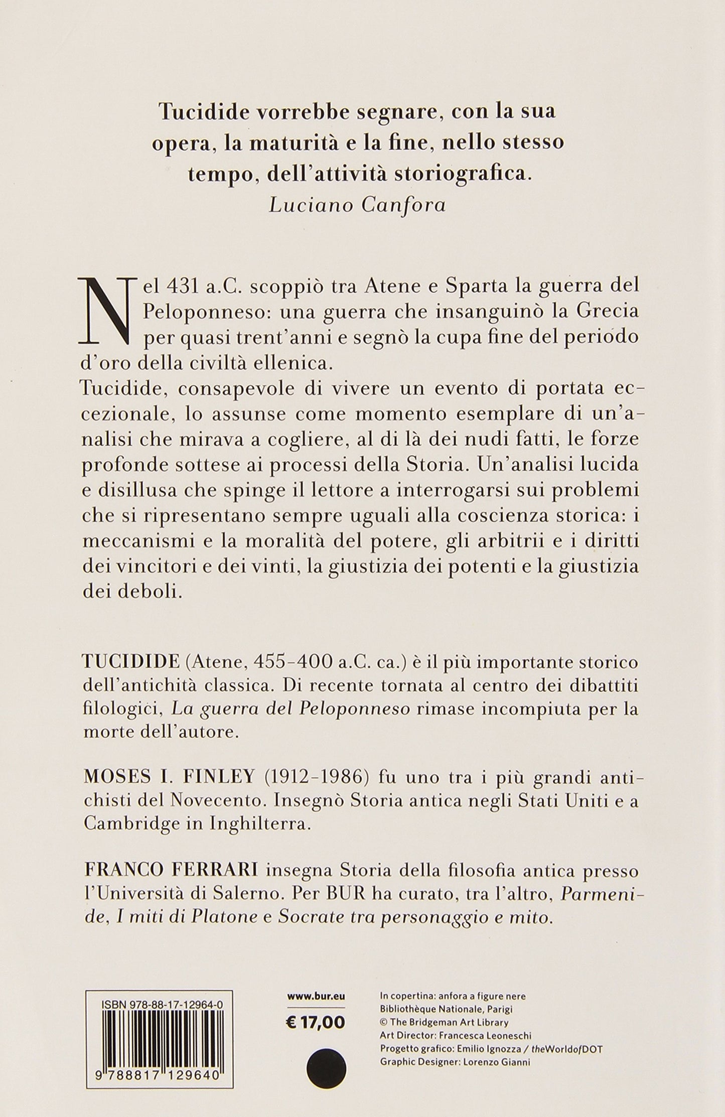 LA GUERRA DEL PELOPONNESO. TESTO GRECO A FRONTE