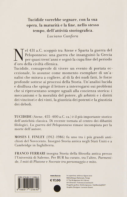 LA GUERRA DEL PELOPONNESO. TESTO GRECO A FRONTE
